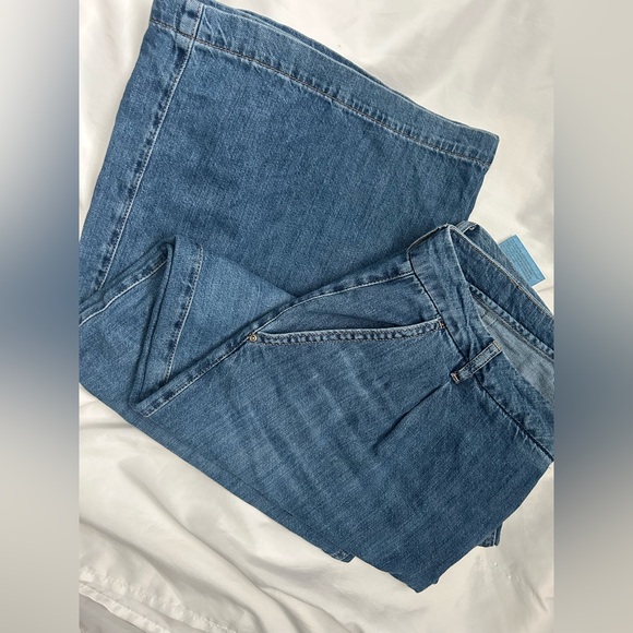 Zara | front pleat wide leg jeans - Picture 6 of 15